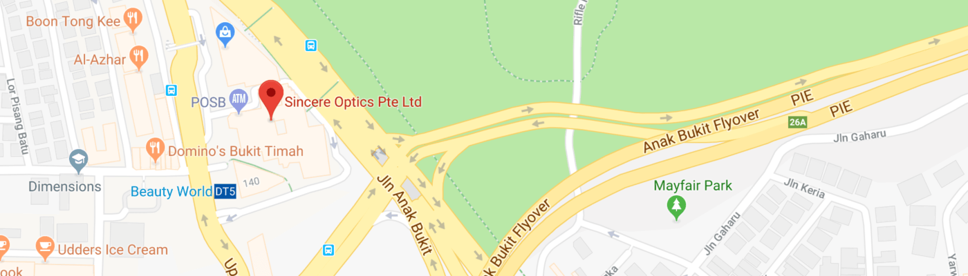 Sincere Optics Pte Ltd, Beauty World Centre,144 Upper Bukit Timah Rd, #03-20 Singapore 588177